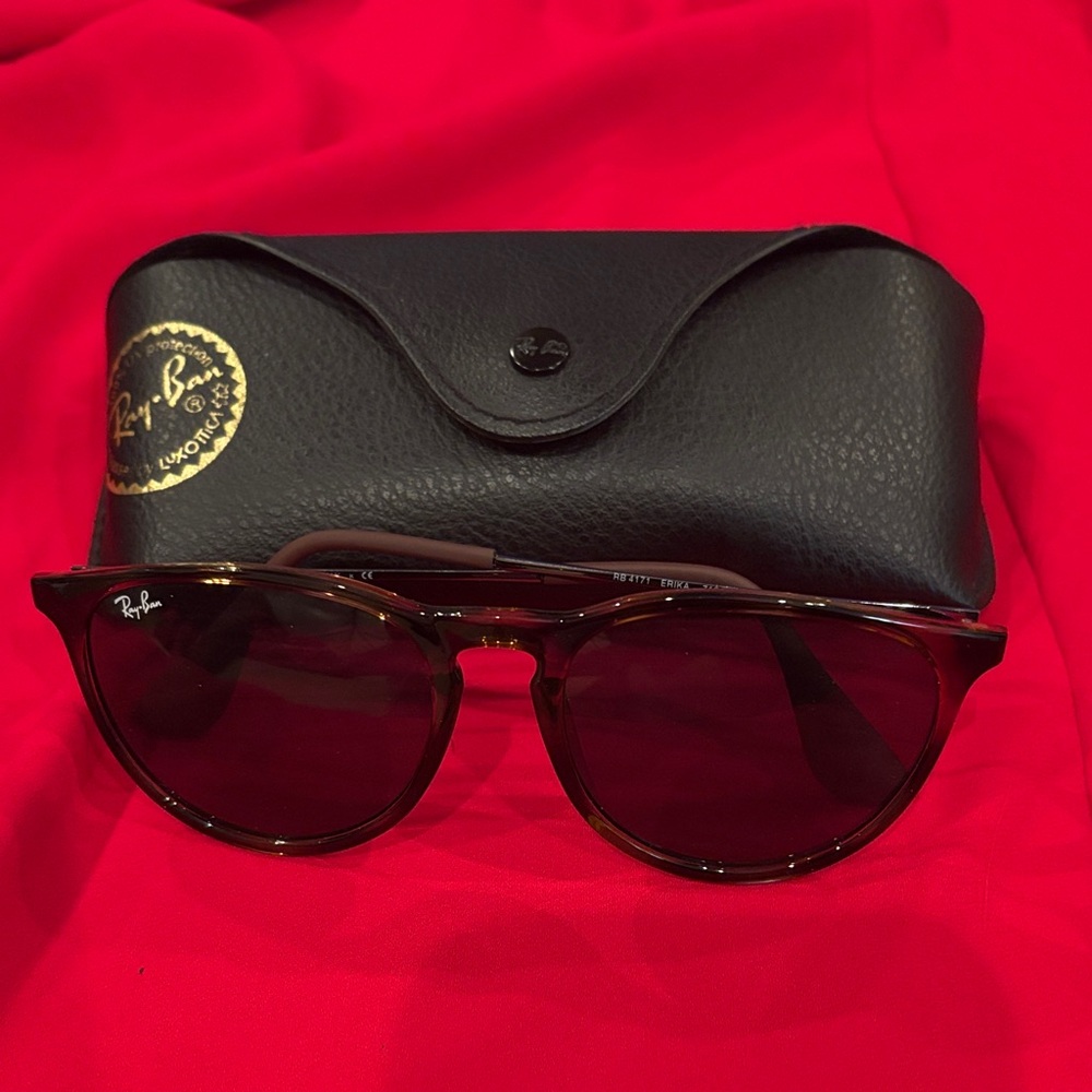 Ray-Ban Tortoise Sunglasses with Case